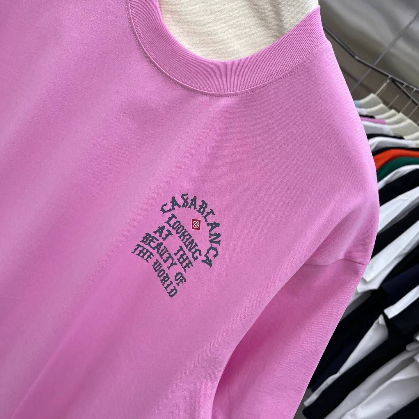 New Arrival Casablanca Classic Series T ～ ， ， 。 ， Classic ， In Stock ！ ：White Black Pink Orange （5 ） Size：S M L XL XXL